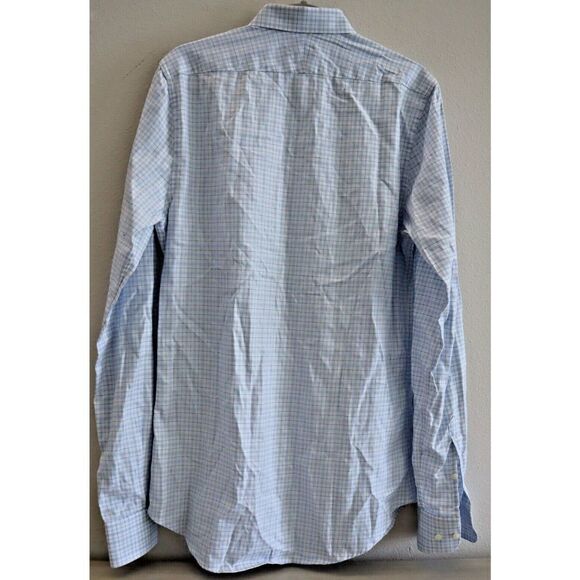Suitsupply Men Sz 40-7 / 15 3/4L Plaid Egyptian Cotton Button Down L/S Shirt $12 - Picture 2 of 12